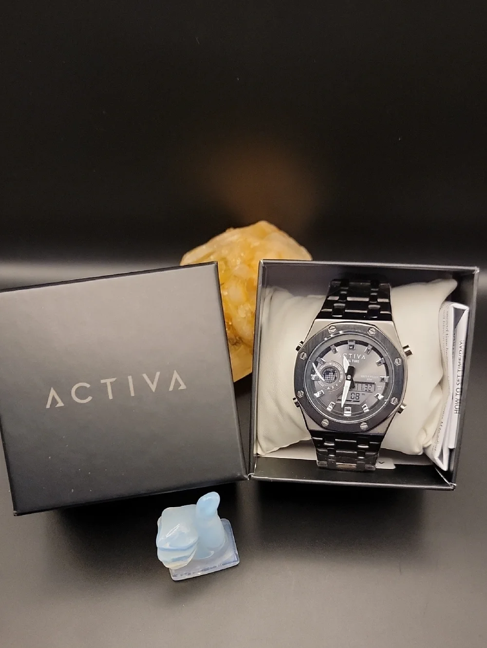 NWT Activa Signal X Invicta Digital Mens Unisex Watch 45.5mm Black ACWM303-003